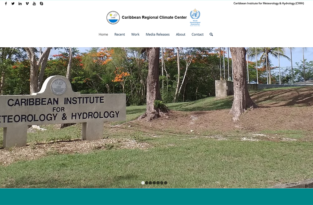 Caribbean Regional Climate Centre website from my project archive